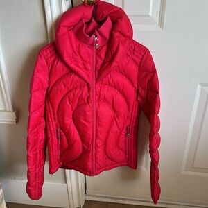 Lululemon Size 4 Pink/Red Puffer Down Jacket